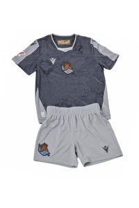 Fotbalové Dres Real Sociedad Dětské Venkovní Oblečení 2025-26 Krátký Rukáv (+ trenýrky)